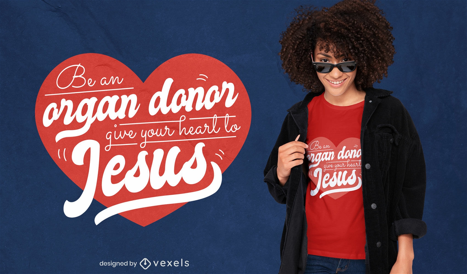 Jesus Herzspender s??es T-Shirt Design