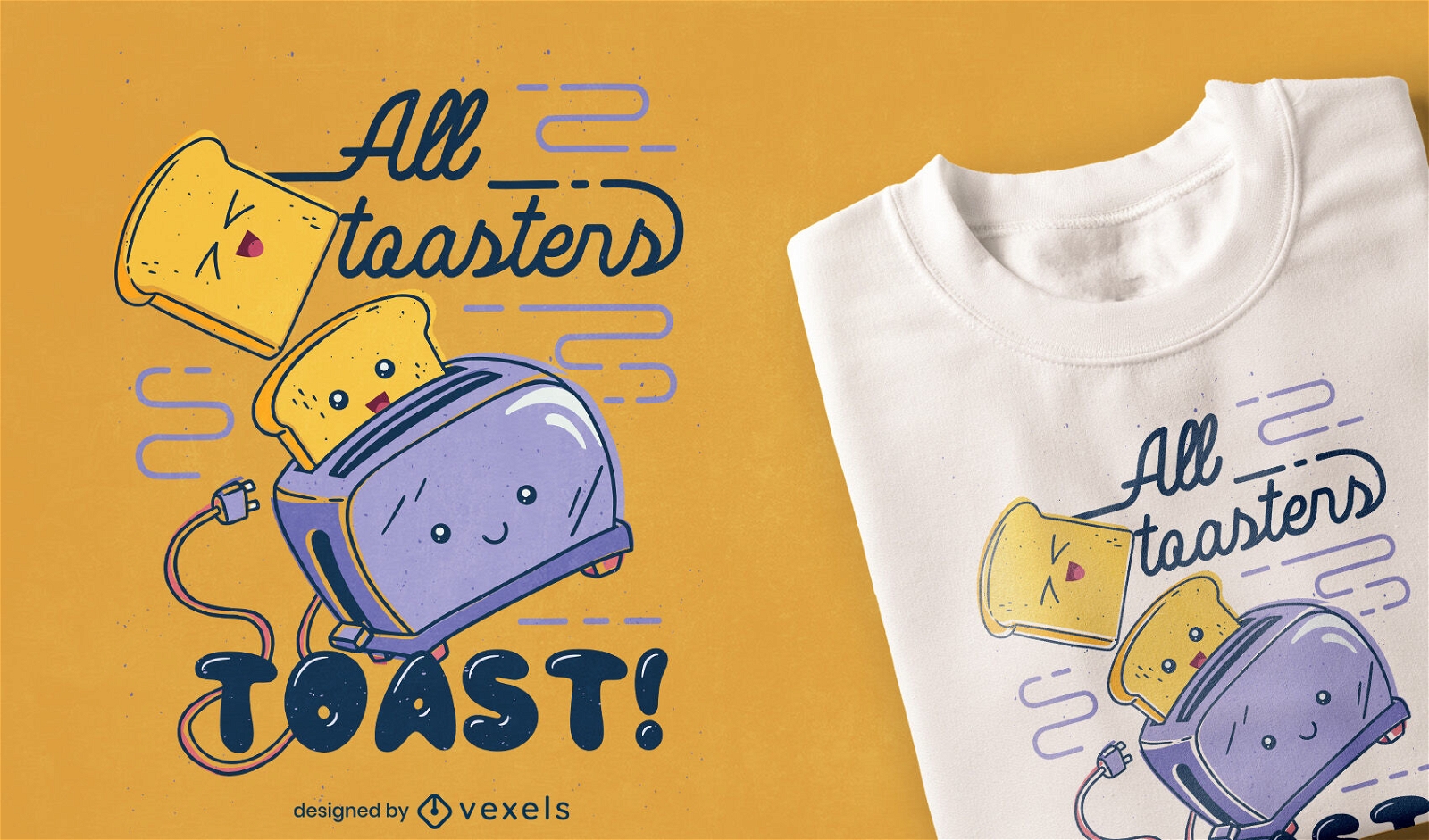 Alle Toaster Toast T-Shirt Design