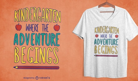 Kindergarden Adventure Quote T-shirt Design Vector Download