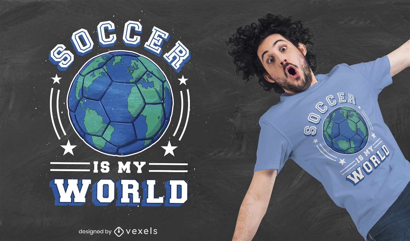 Fu?ball ist mein Welt-T-Shirt-Design