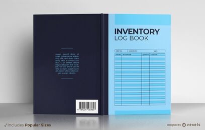 Inventory log book cover design