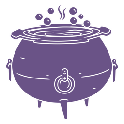 Hexe blubbernder Kochtopf PNG-Design