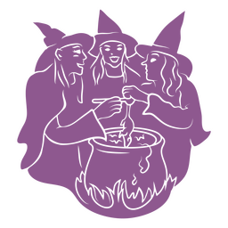 Hexenzirkel-Silhouette PNG-Design