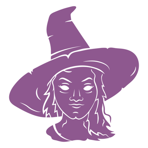Witch magical creature silhouette