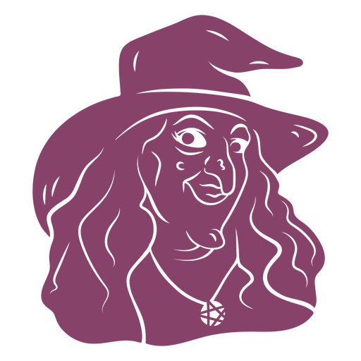 Witch hat magical creature silhouette