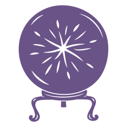 Kristallkugel-Ausschnitt PNG-Design