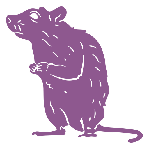 Recorte de rato assustador Desenho PNG