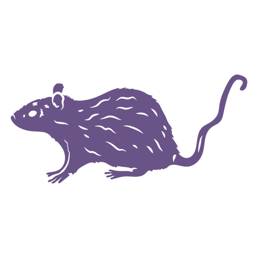 Rat cutout sideview PNG Design
