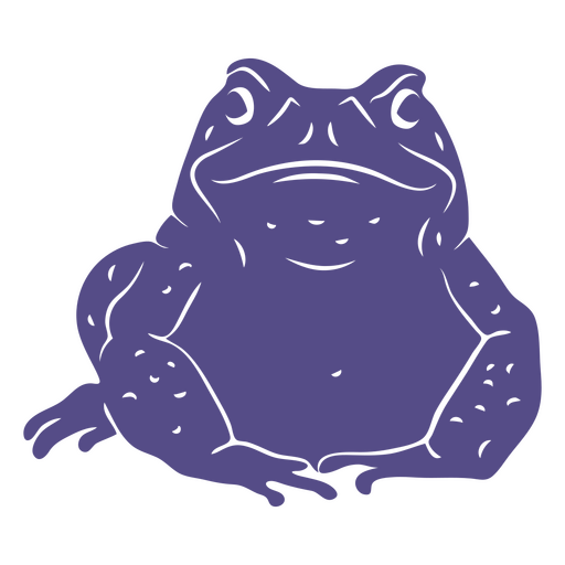 Big frog cutout PNG Design