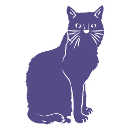 Recorte de gato de Halloween Diseño PNG