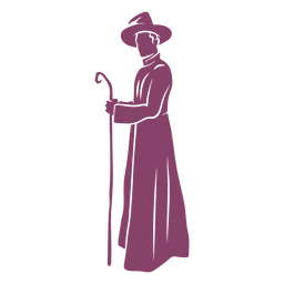 Personagem de feiticeiro de halloween Desenho PNG