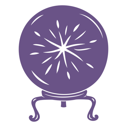 Icono de bola de cristal de brujería Diseño PNG