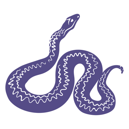 Big snake cutout PNG Design