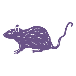 Pequeña rata espeluznante Diseño PNG