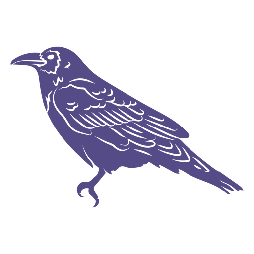 Icono de pájaro cuervo Diseño PNG