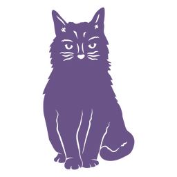 Serious halloween cat PNG Design Transparent PNG