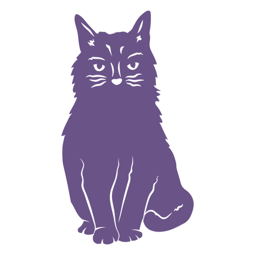 Gato sério do dia das bruxas Desenho PNG