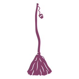 Recorte de vassoura voadora de bruxa Desenho PNG