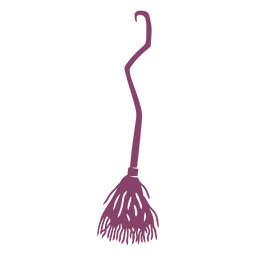 Witch's crooked broom PNG Design