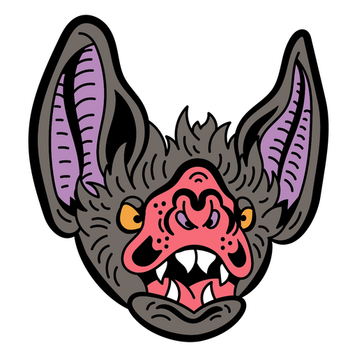 Halloween Flat Bat PNG & SVG Design For T-Shirts