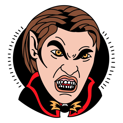 ícone de vampiro com raiva Desenho PNG