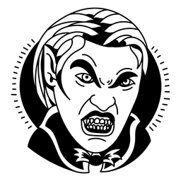 vampiro enojado Diseño PNG