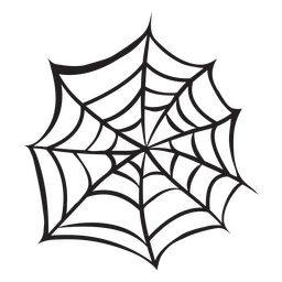 Icono de telaraña de halloween Diseño PNG
