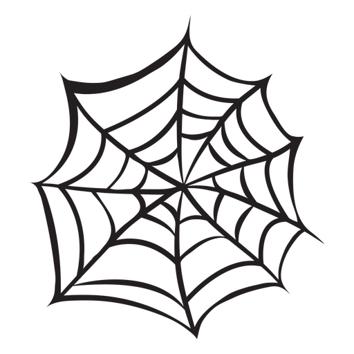 Spinnennetz-Halloween-Symbol PNG-Design