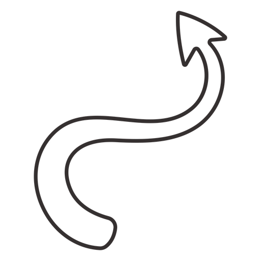 Demon Halloween simple cute tail  PNG Design