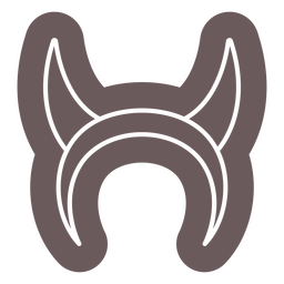 Demônio bonito chifres de monstro de Halloween Desenho PNG