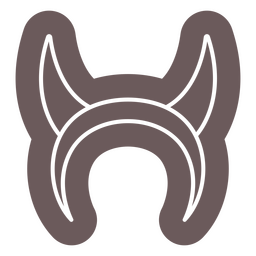 Demon cute Halloween monster horns PNG Design