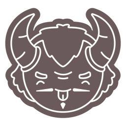 Lindo demonio personaje masculino de Halloween Diseño PNG