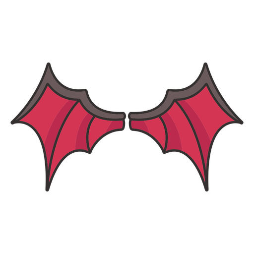 Demon Halloween cute wings PNG Design