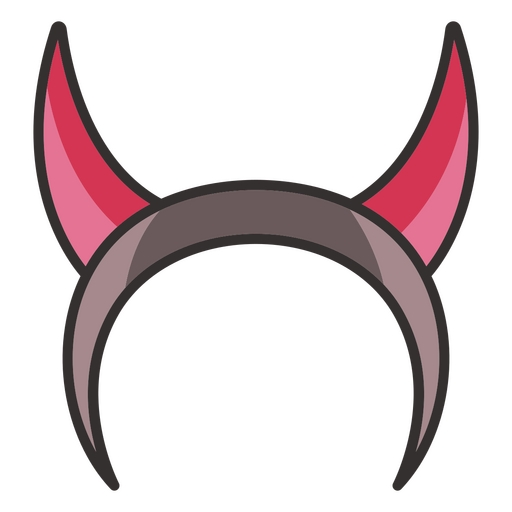 Demon Halloween cute horns PNG Design