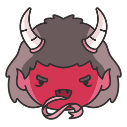Demon Halloween monster cute character PNG Design