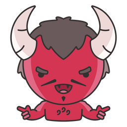 Design PNG E SVG De Personagem Fofo Simples De Halloween De Demônio De Fogo  Para Camisetas