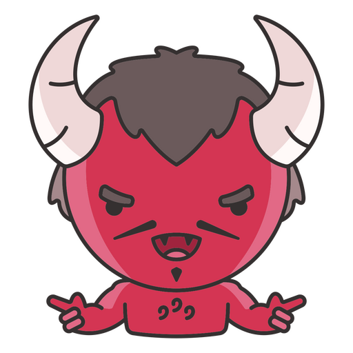Demon Halloween monster creature cute character PNG Design