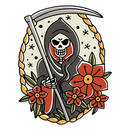 Neo Trad Grim Reaper