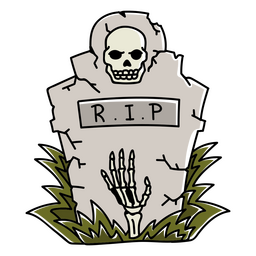 Spooky Cemetery Stone PNG & SVG Design For T-Shirts