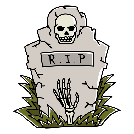 Spooky cemetery stone PNG Design