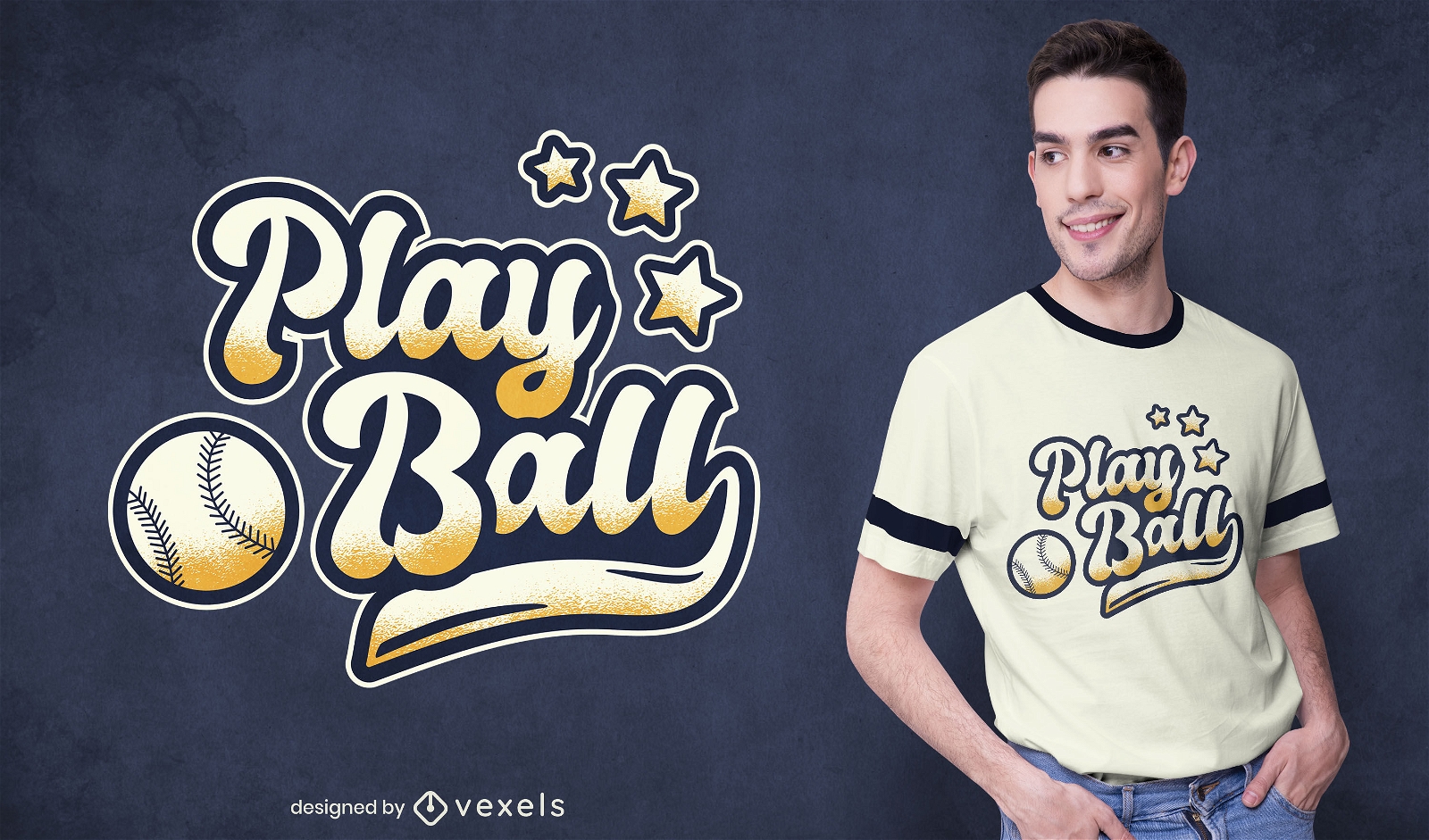 Design de camiseta para jogar bola