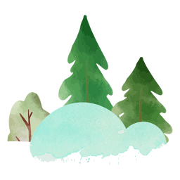Invierno clima árboles nieve naturaleza Diseño PNG