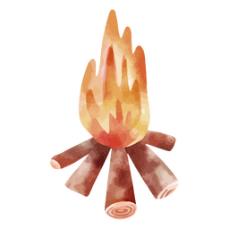 Natureza da fogueira do clima de inverno Desenho PNG
