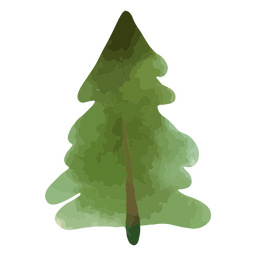 Pino acuarela Diseño PNG