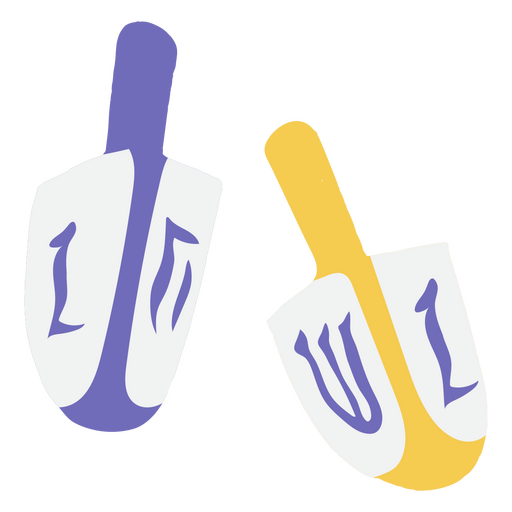 Ícones de dreidel de Hanukkah Desenho PNG