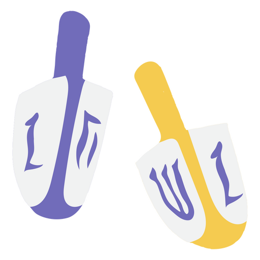 Iconos de dreidel de Hanukkah Diseño PNG