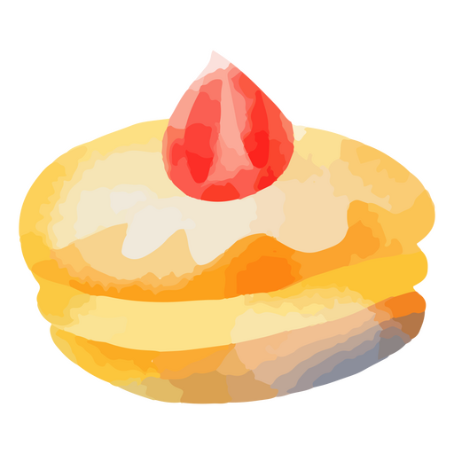 Pastel de donut de geléia Desenho PNG