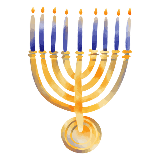 Hanukkah shammash candle PNG Design