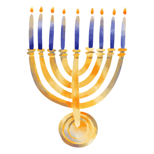 vela shammash de Hanukkah Desenho PNG