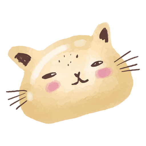 Nette Aquarellkatze PNG-Design